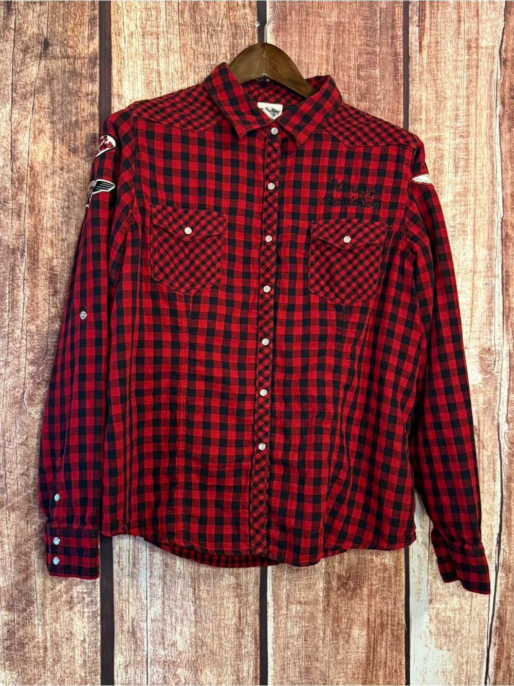Harley-Davidson Plaid flannel Button-Down Shirt